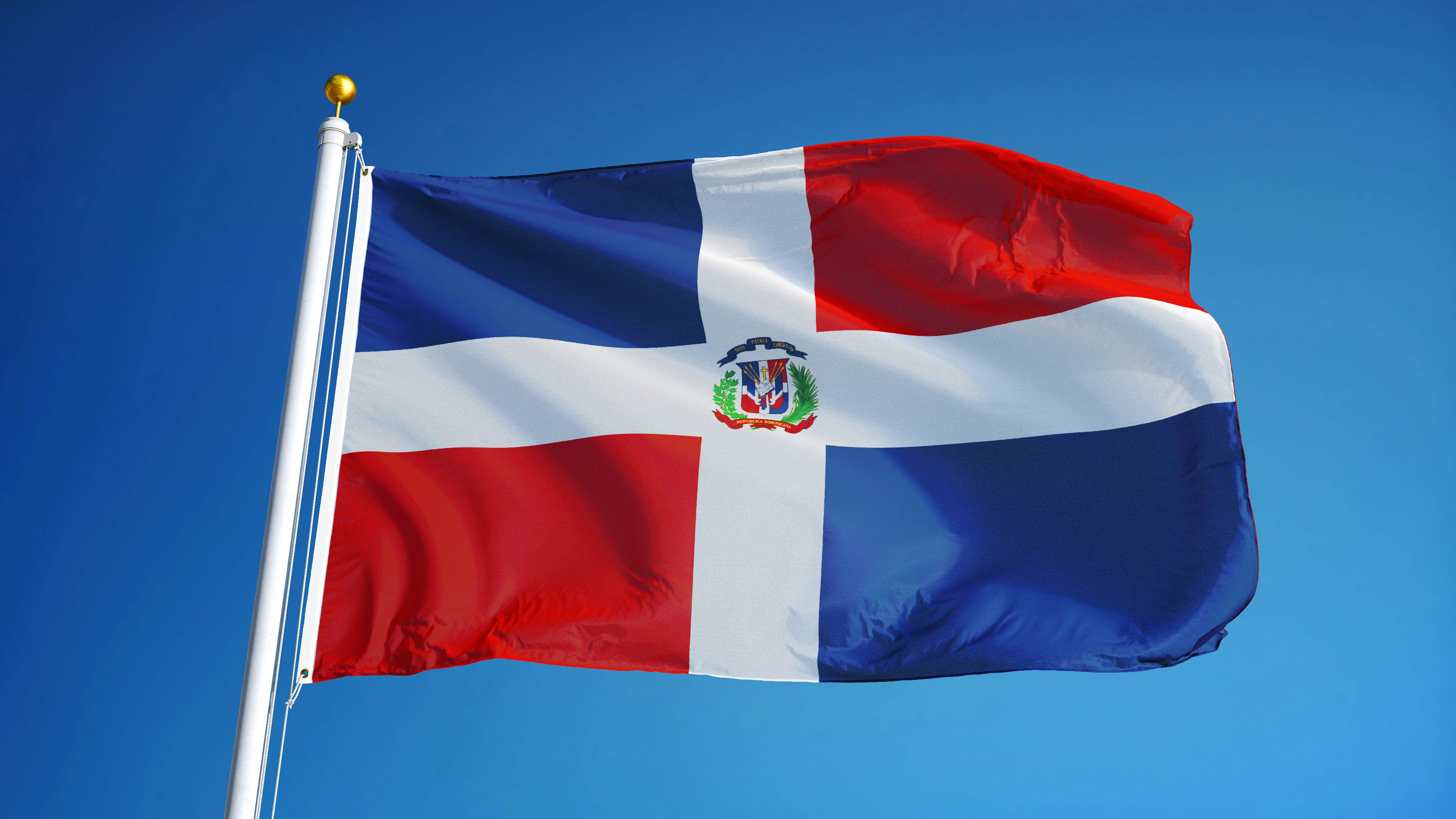 Introducing the flag of the Dominican Republic Lonely